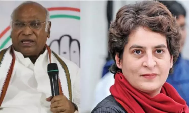 Kharge, Priyanka to participate in ‘Maun Satyagrah’ in Delhi