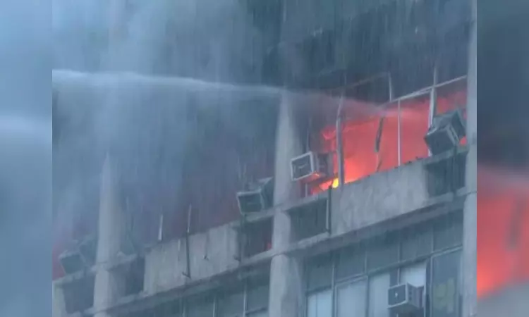 Delhi: Massive fire breaks out at DCM building on Barakhamba Road