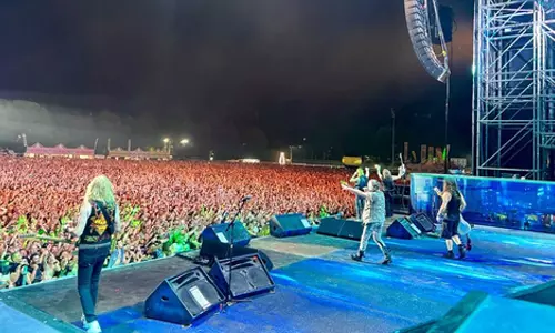 Heavy metal legends Iron Maiden wrap up Milan tour