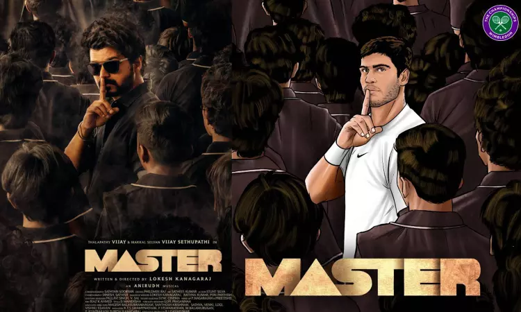 Wimbledon recreates actor Vijays Master poster with Carlos Alcaraz