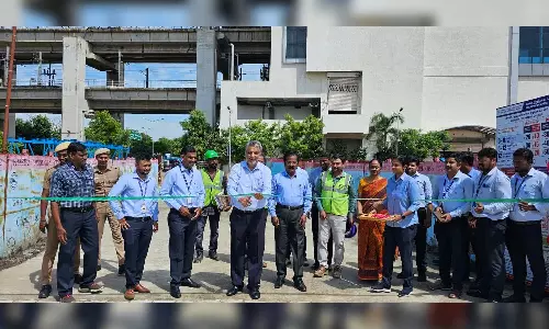 Renovated car parking space opened at Alandur Metro station