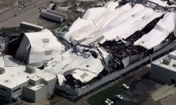 Pfizer Plant in North Carolina Damaged by Tornado