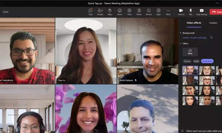 Microsoft Teams getting AI-powered makeup filters Microsoft Teams getting AI-powered makeup filters