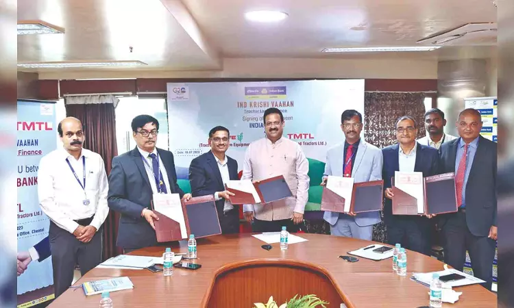 Indian Bank, TAFE in tractor financing pact