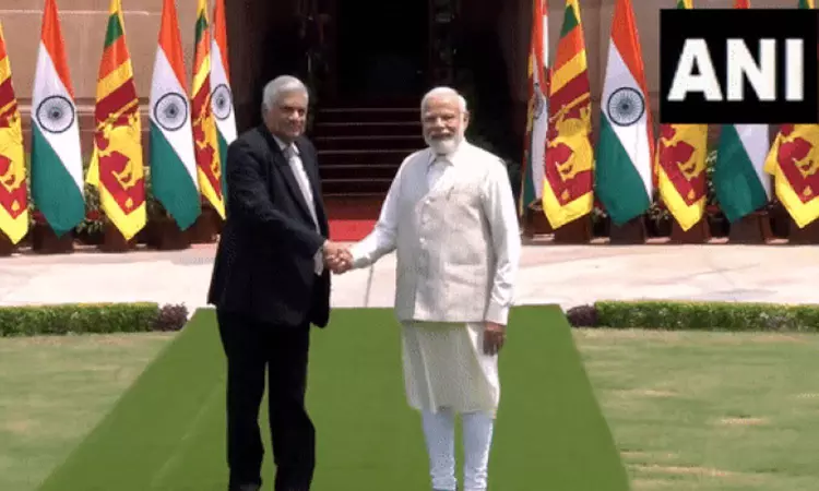 Modi holds talks with SL President Ranil Wickremesinghe