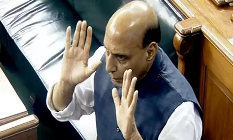 Some Oppn parties not serious about Manipur situation: Rajnath in LS