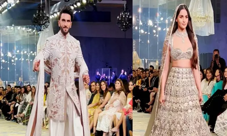 Alia, Ranveer stun with their glamorous avatar at Manish Malhotra’s Bridal Couture Show