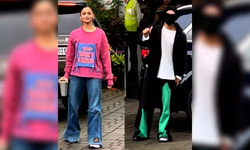 Alia Bhatt rocks flared denims in airport look