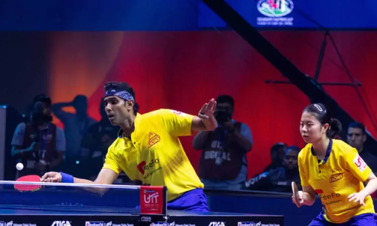 Sharath trumps Harmeet as Chennai Lions thrash Goa Challengers Sharath trumps Harmeet as Chennai Lions thrash Goa Challengers