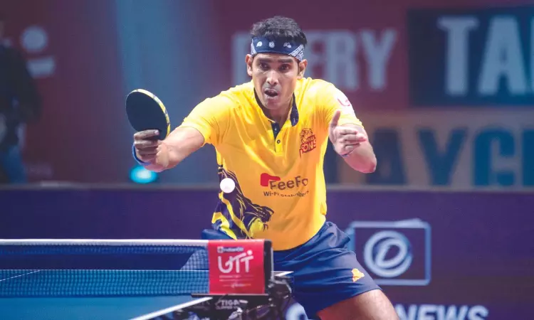 Sharath trumps Harmeet as Chennai thrashes Goa