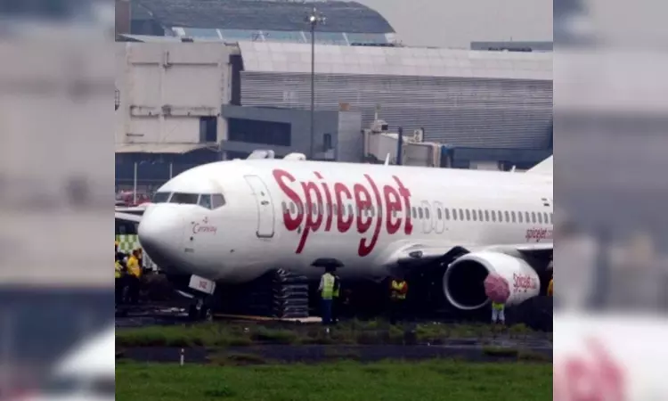 SpiceJet aircraft catches fire at Delhi airport during maintenance SpiceJet aircraft catches fire at Delhi airport during maintenance