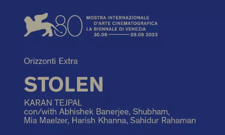 Karan Tejpals Stolen to be screened at 2023 Venice Film Festival