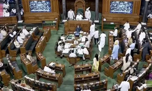 Lok Sabha adjourned till 2 pm amid opposition protests on Manipur issue