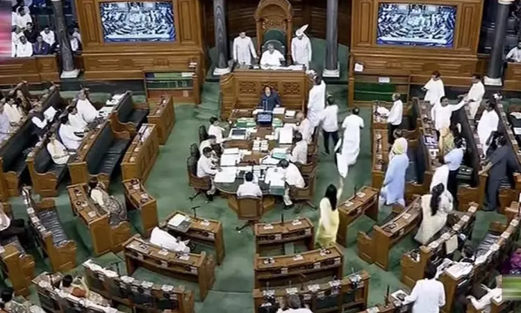 Lok Sabha adjourned till 2 pm amid opposition protests on Manipur issue