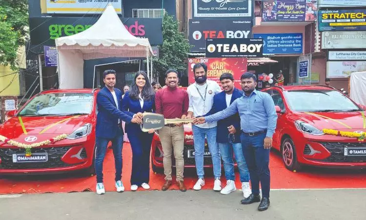 Chennai-based ‘TeaBoy’ celebrates staff loyalty, gifts 3 cars to core team