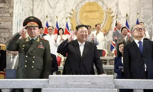 N.Korea showcases drones, ICBMs on armistice anniversary