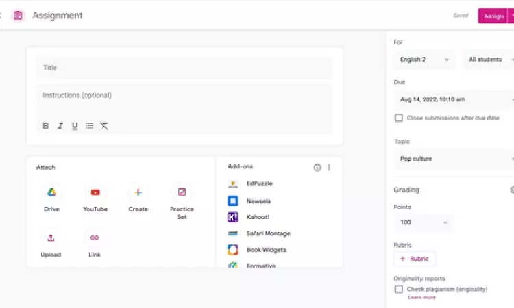 Google Classroom getting feature to disable submissions after due date