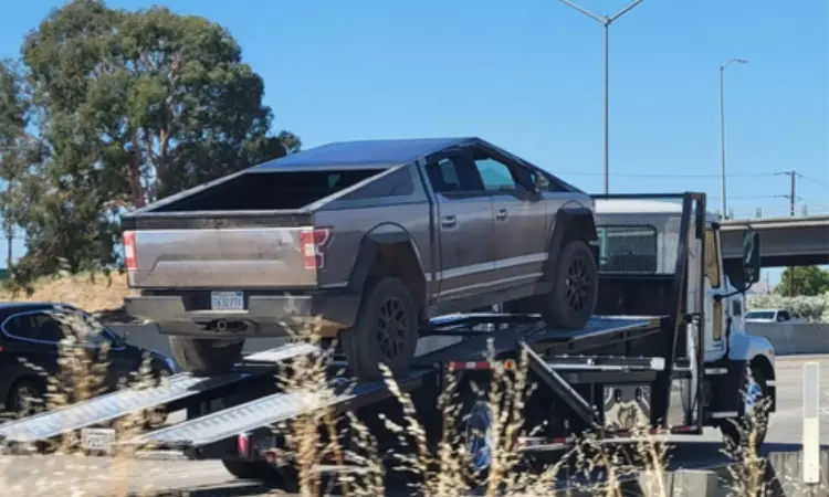 Tesla Cybertruck spotted with Ford F-150 wrap: Report