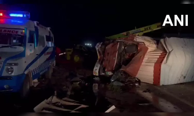 4 killed as car collides with container truck in Madurai