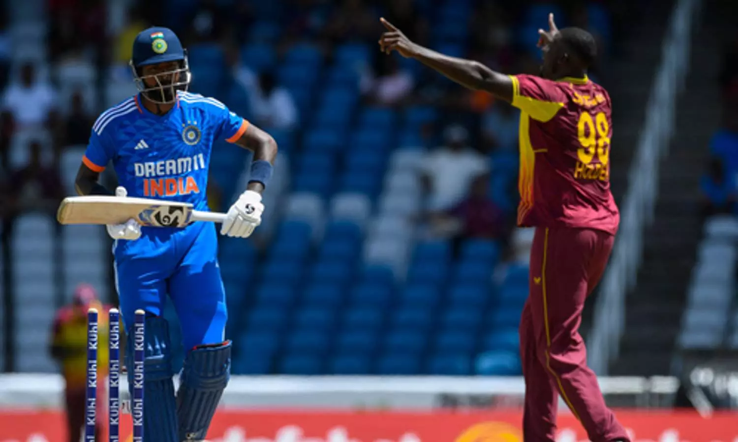 India, West Indies fined for maintaining slow over-rate in first T20I India, West Indies fined for maintaining slow over-rate in first T20I