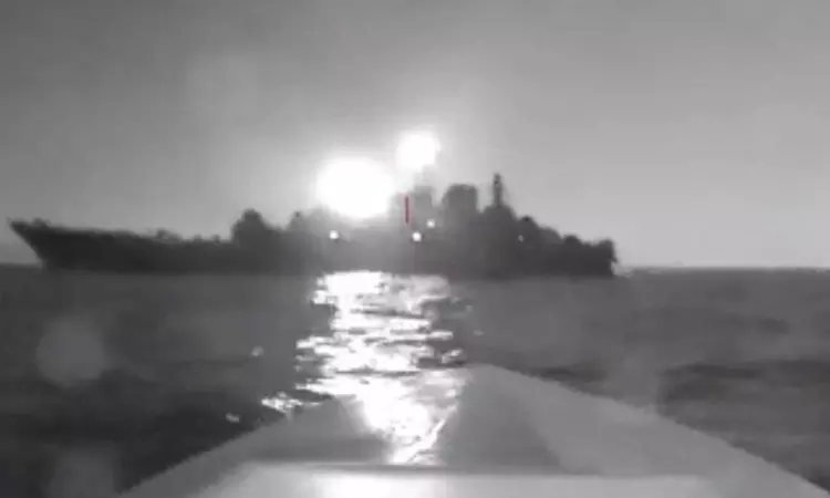 Ukrainian drone disables Russian warship near Russias Novorossiysk port Ukrainian drone disables Russian warship near Russias Novorossiysk port