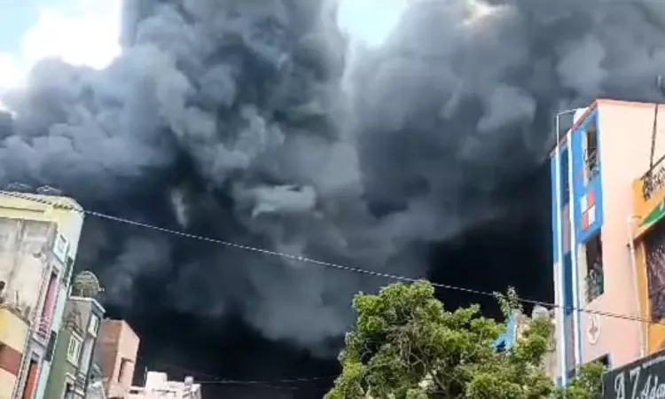 Fire at two locations in and around Chennai