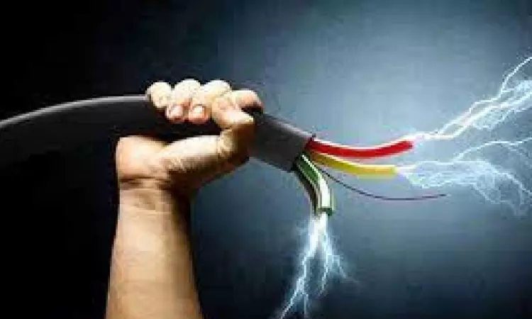 Woman electrocuted from grinder