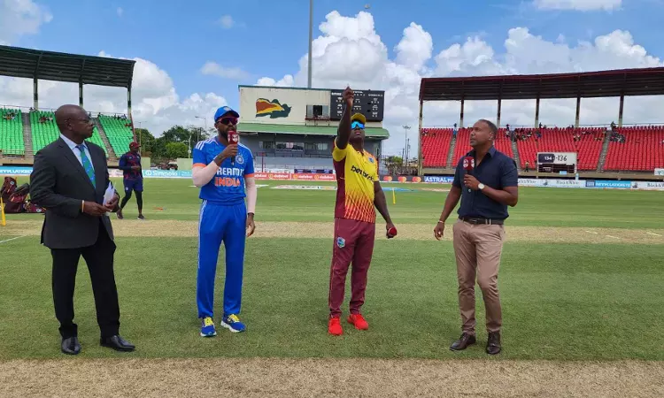 3rd T20I: West Indies win toss, opt to bat against India; Yashasvi Jaiswal makes debut