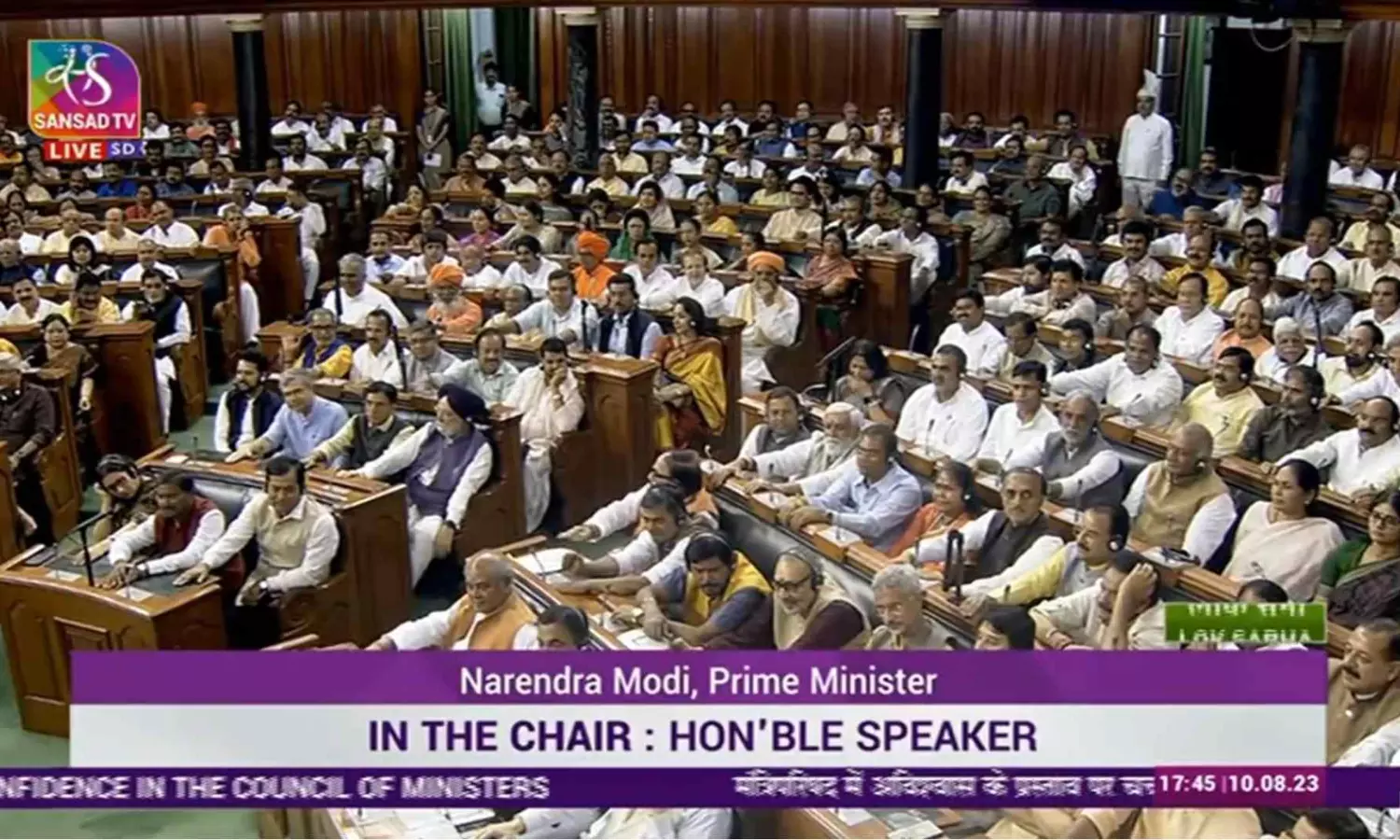 PM Narendra Modi says, When we say that we will... ... No Confidence Motion defeated in the Lok Sabha through voice vote