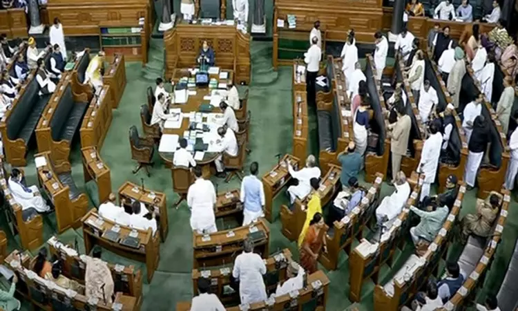 Lok Sabha adjourned till 12 noon