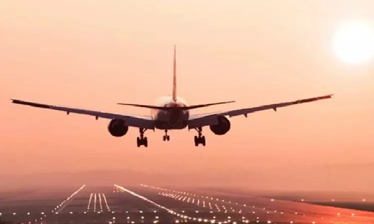 Medan-Chennai inaugural flight landed at Chennai airport on Friday night