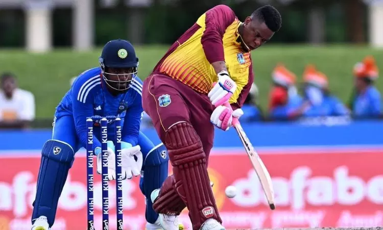 WI v IND: Hetmyers fantastic 61 leads West Indies to 178/8 against India