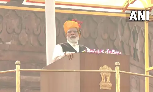 In his 10th I-Day speech, Modi addresses countrymen as ‘parivarjan’