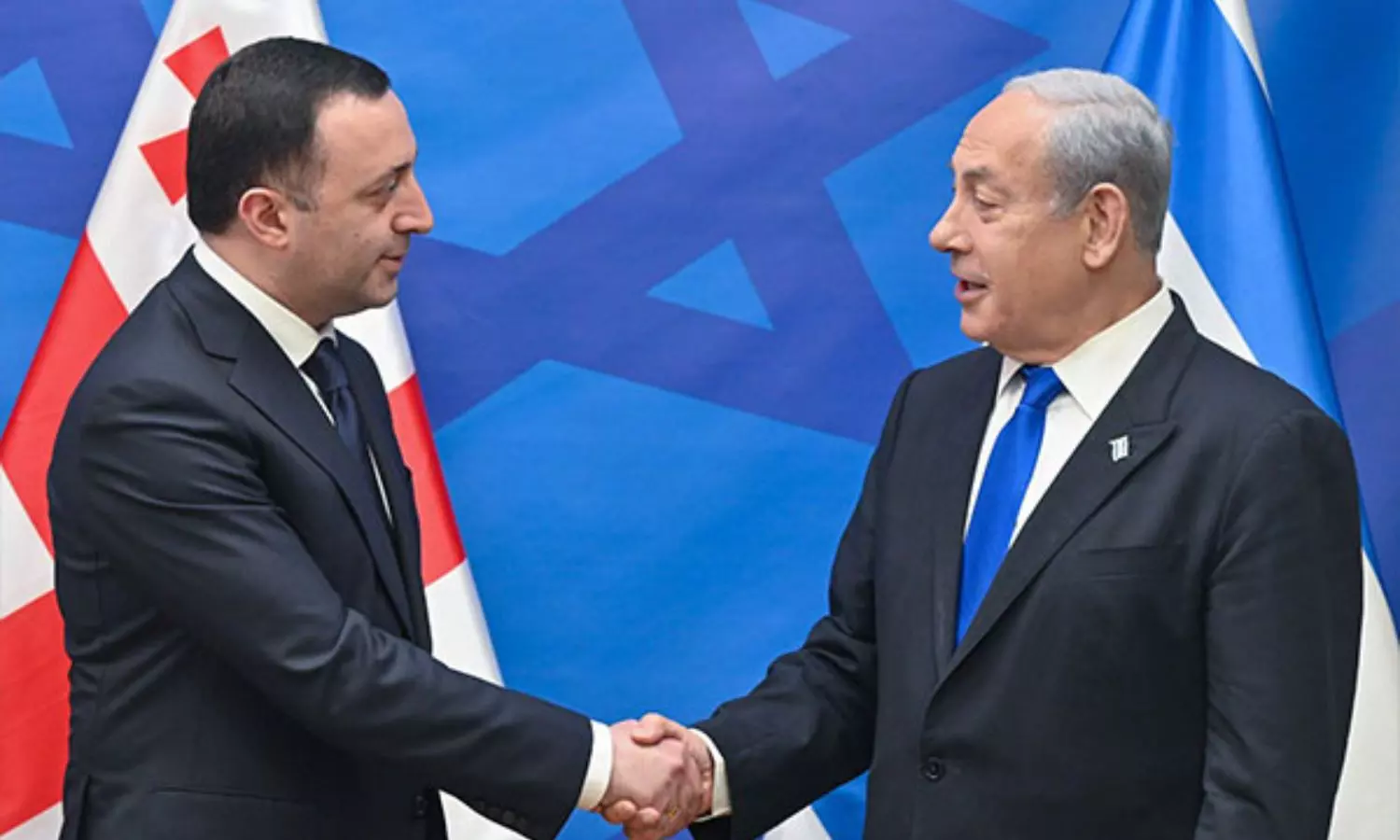 Israel PM Netanyahu meets with Prime Minister of Georgia