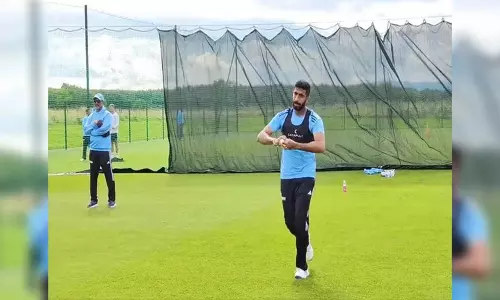 Jasprit Bumrah practices in nets ahead of T20I match against Ireland