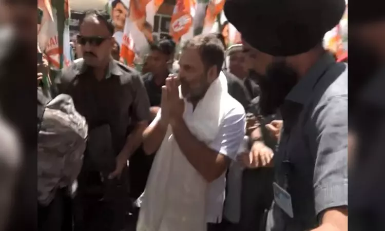 Rahul Gandhi arrives in Leh for two-day visit