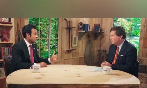 He’s worth listening to”: Carlson sits down with Ramaswamy