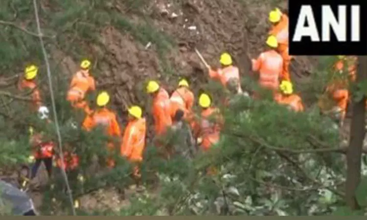 NDRF continues search & rescue in Shimlas landslide-hit Summer Hill NDRF continues search & rescue in Shimlas landslide-hit Summer Hill
