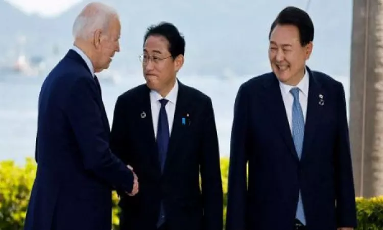 US, S.Korea, Japan commit to consult in event of common threat