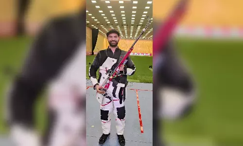 Akhil Sheoran wins bronze, Olympic quota at Baku Shooting Worlds