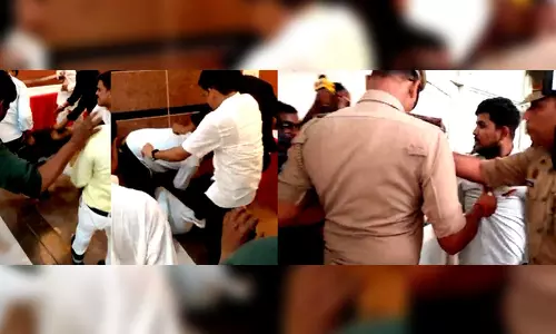 Shoe thrown at SP leader Swami Prasad Maurya in UP