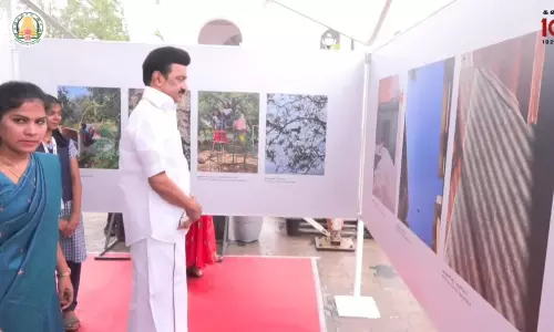 Stalin takes part in the 384th Chennai Day celebrations in Ripon Building