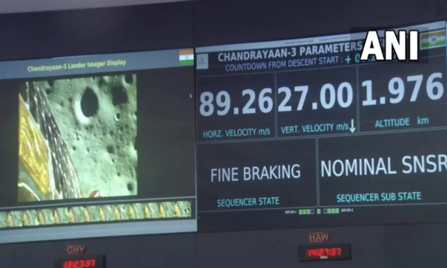 Chandrayaan-3 lander module less than 2km from the... ... Chandrayaan-3 Live updates: Historic movement for a developed India