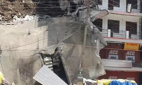 Himachal: Eight buildings reduced to rubble in Kullu landslide Himachal: Eight buildings reduced to rubble in Kullu landslide