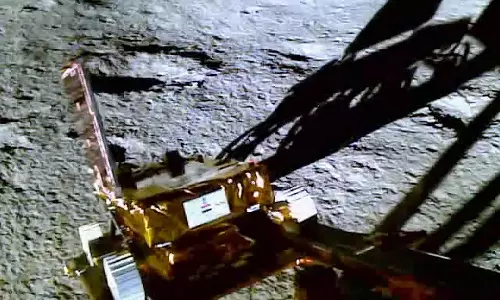Pragyan rover traverses 8 metres on lunar surface, its payloads turned on
