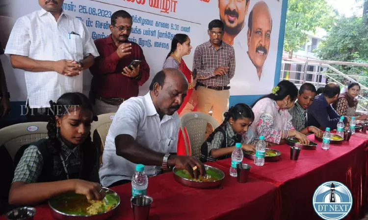 Ministers inaugurate expansion of breakfast scheme at Chennai schools Ministers inaugurate expansion of breakfast scheme at Chennai schools