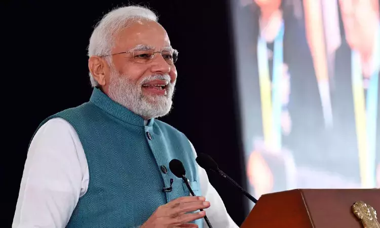 Modi raises Jai Vigyan Jai Anusandhan slogan outside HAL airport in Bengaluru Modi raises Jai Vigyan Jai Anusandhan slogan outside HAL airport in Bengaluru
