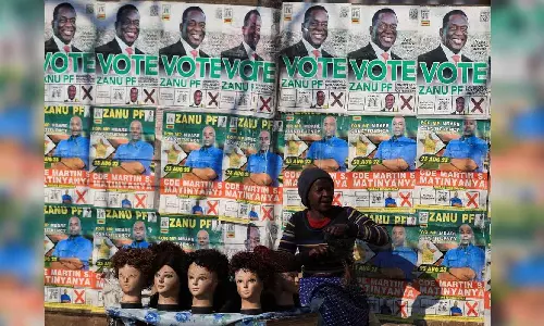 Zimbabwe ruling partys vote lead grows as observers decry climate of fear