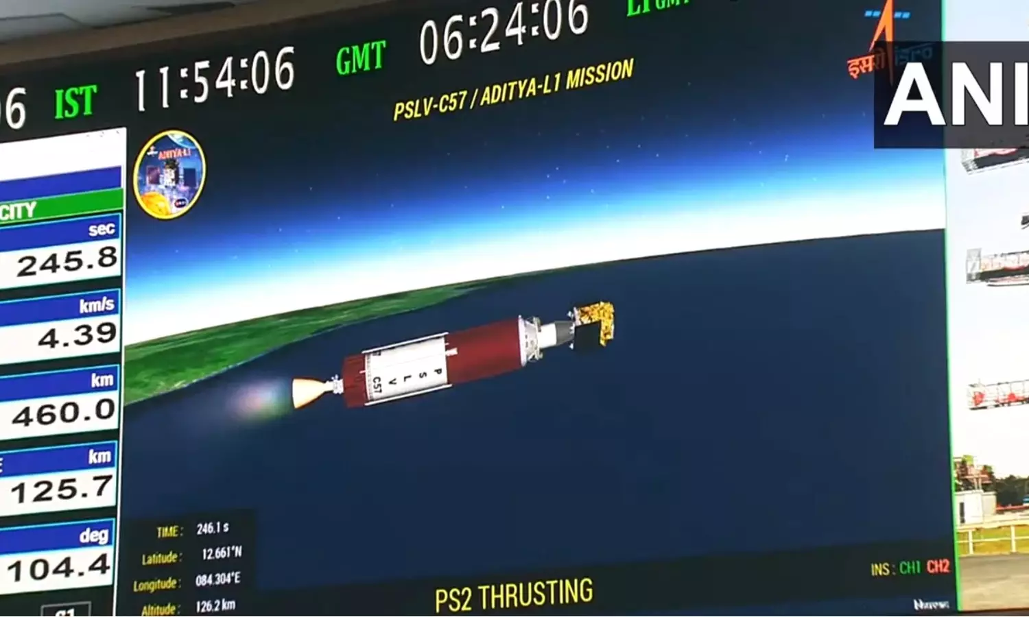 The payload covering the ISROs Aditya L1... ... Aditya-L1 launch live updates: Sunshine moment for India