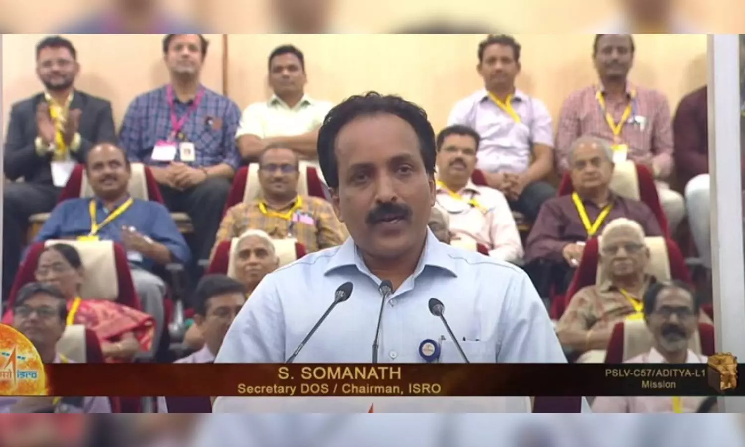 ISRO chairman S Somnath addresses after the... ... Aditya-L1 launch live updates: Sunshine moment for India ISRO chairman S Somnath addresses after the... ... Aditya-L1 launch live updates: Sunshine moment for India